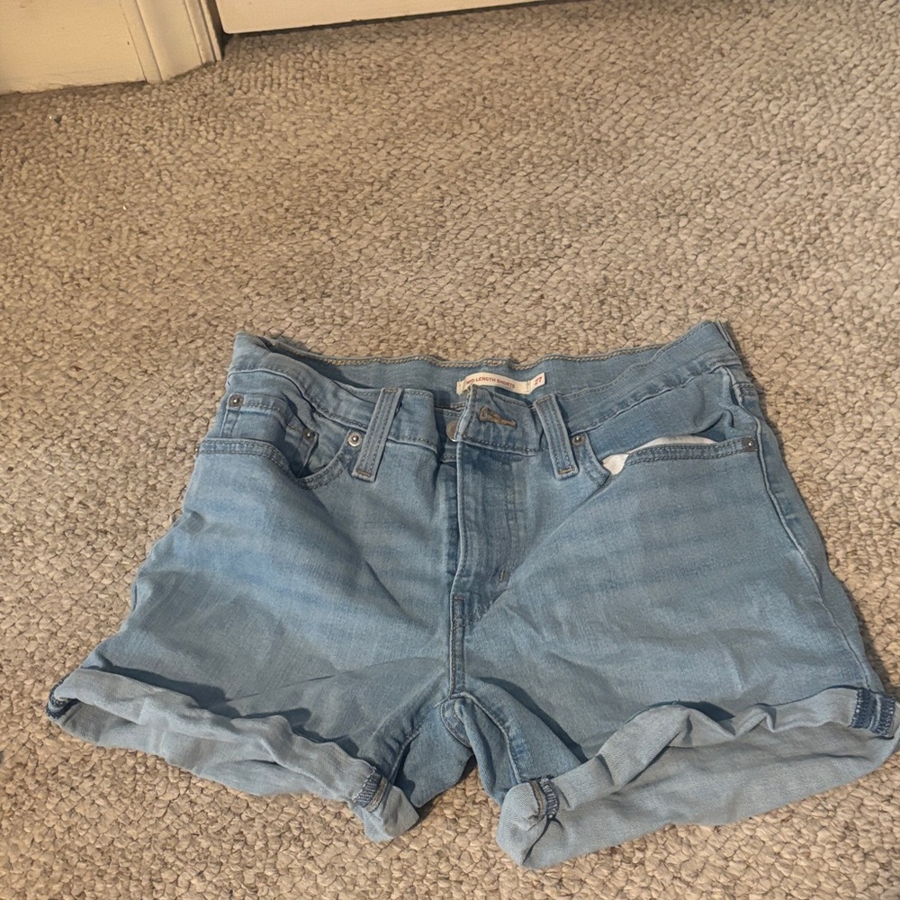 Levi's Light Blue Jean Shorts